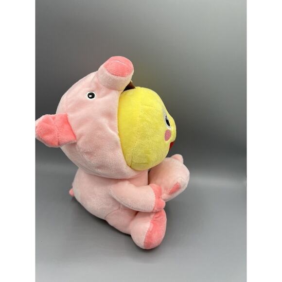 VIPKID Dino Pig Plush Doll Small Cuddly Toy In A Pig Costume - Picture 5 of 7